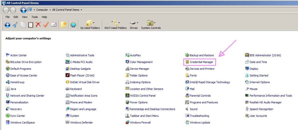 Windows Credential Manager