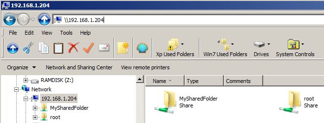 Windows Explorer Folder Share with Linux